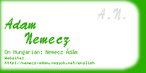 adam nemecz business card